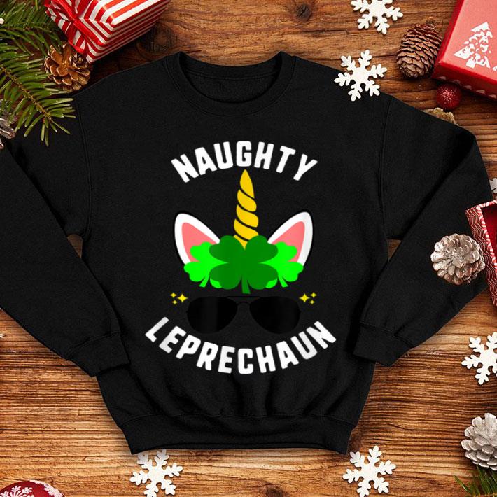Nice St Patricks Day Naughty Leprechaun Unicorn Girls Shamrock shirt 4 - Nice St Patricks Day Naughty Leprechaun Unicorn Girls Shamrock shirt