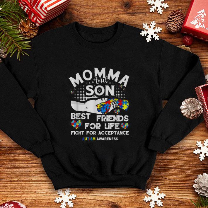 Official Momma and Son best friends for life fight for acceptance autism awareness shirt Official Momma and Son best friends for life fight for acceptance autism awareness shirt 4 - Official Momma and Son best friends for life fight for acceptance autism awareness shirt