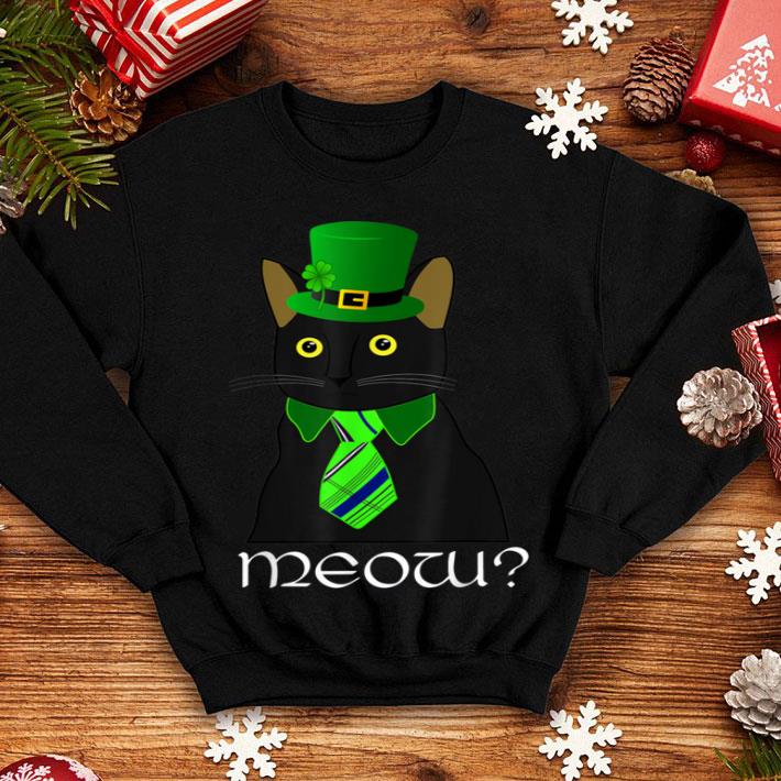 Original Black Business Cat Kitten St Patricks Leprechaun Tee shirt 4 - Original Black Business Cat Kitten St. Patricks Leprechaun Tee shirt