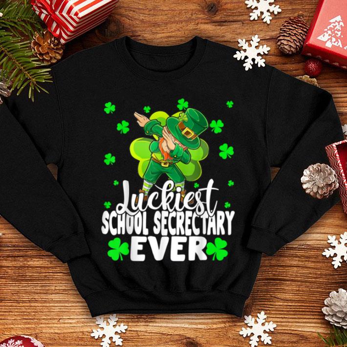 Pretty Luckiest School Secretary Ever Leprechaun St Patrick s Day shirt 4 - Pretty Luckiest School Secretary Ever Leprechaun St Patrick's Day shirt