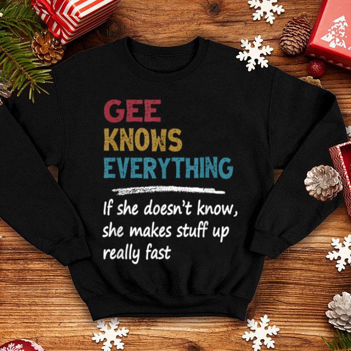 Top Gee Knows Everything - Grandma Mama Gift Mothers Day shirt Top Gee Knows Everything Grandma Mama Gift Mothers Day shirt 4 - Top Gee Knows Everything - Grandma Mama Gift Mothers Day shirt