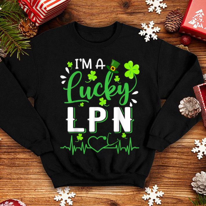Top I m A Lucky Lpn Nurse Shamrock Top Hat St Patrick s Day Gift shirt 4 - Top I'm A Lucky Lpn Nurse Shamrock Top Hat St Patrick's Day Gift shirt