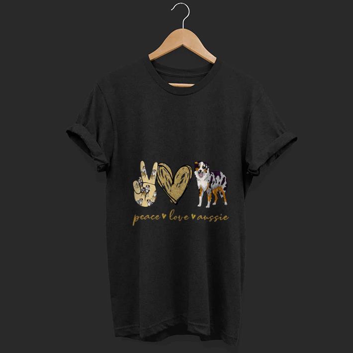 Top Peace Love Aussie shirt 1 - Top Peace Love Aussie shirt