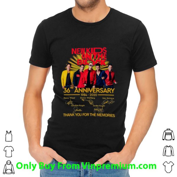 Original New Kids On The Block 36th Anniversary Signatures shirt