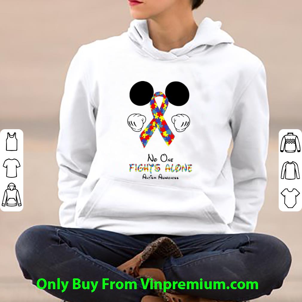 36659c97 hot mickey mouse no one fights alone autism awareness shirt 4 - Hot Mickey Mouse No One Fights Alone Autism Awareness shirt