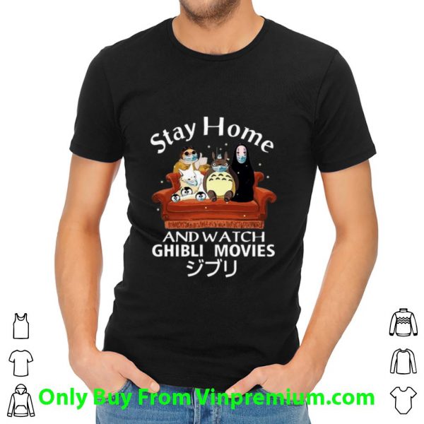 Premium Stay Home And Watch Ghibli Movies Mask Japanese shirt