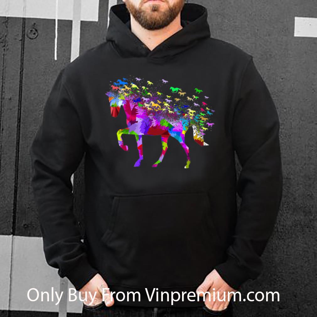 46a69661 nice horses colorful shirt 4 - Nice Horses Colorful shirt