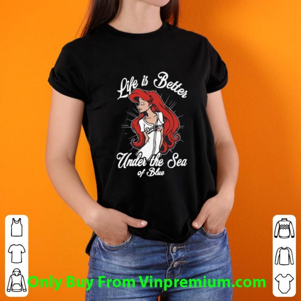 Top Los Angeles Dodgers Girls Life Is Better Under The Sea Of Blue shirt