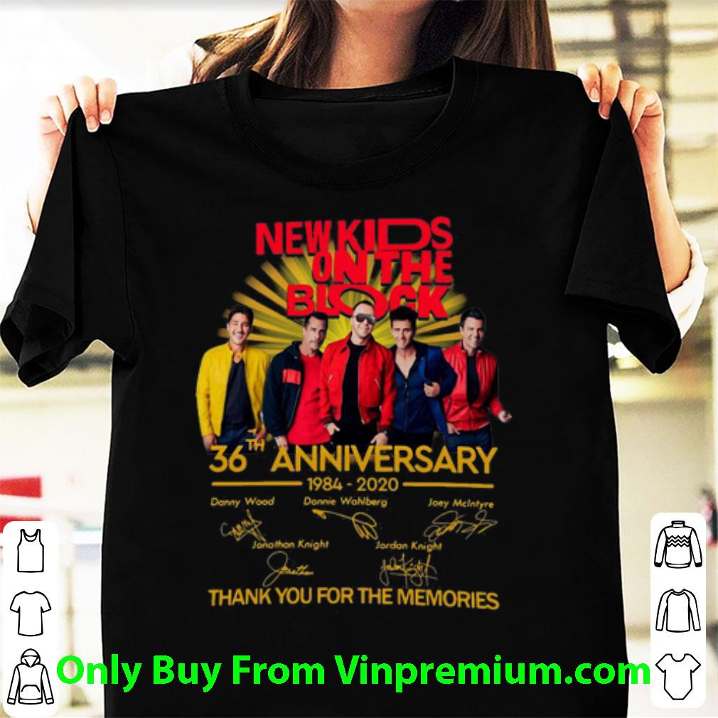 Original New Kids On The Block 36th Anniversary Signatures shirt