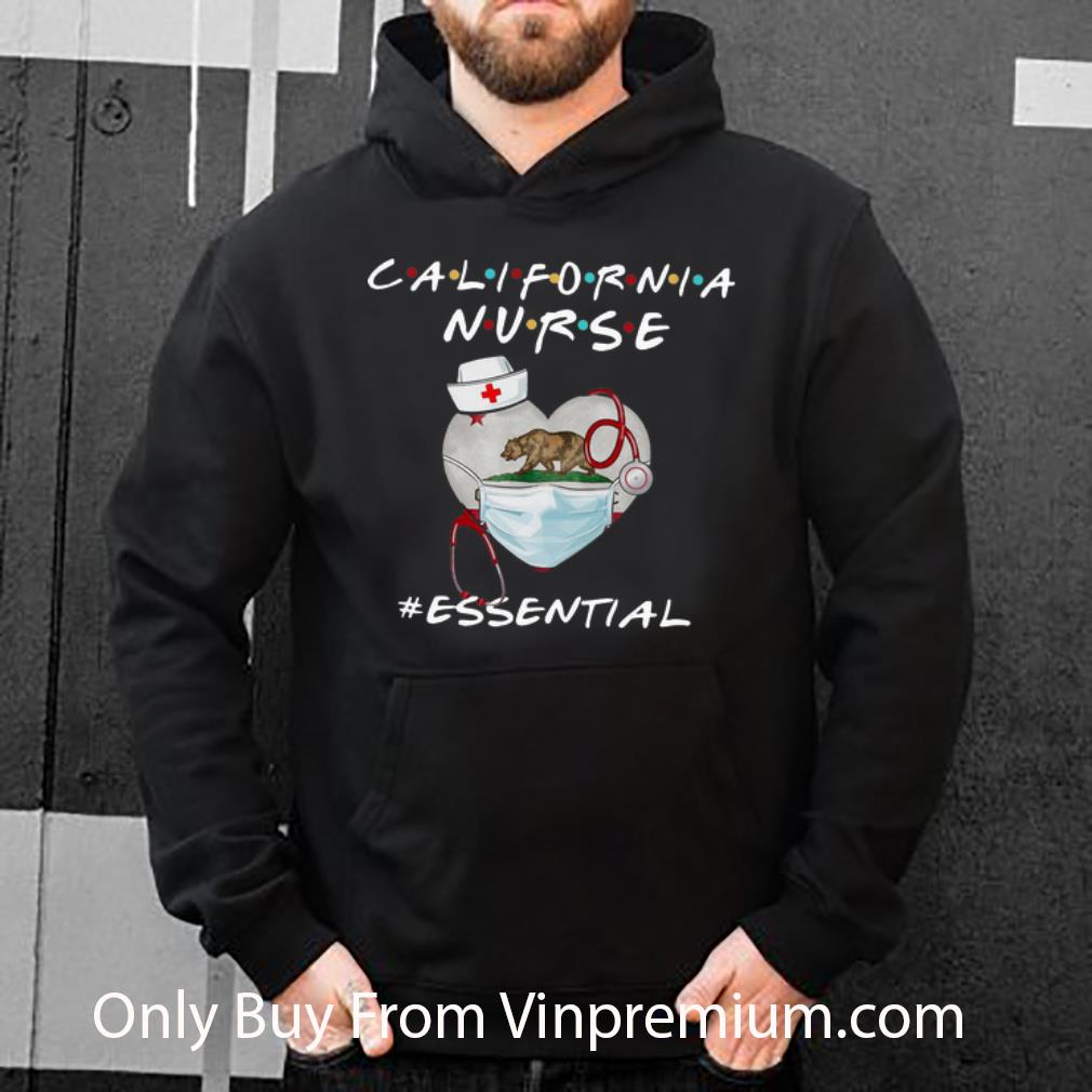 98f6d96b great california nurse heart stethoscope california flag essential shirt 4 - Great California Nurse Heart Stethoscope California Flag #Essential shirt