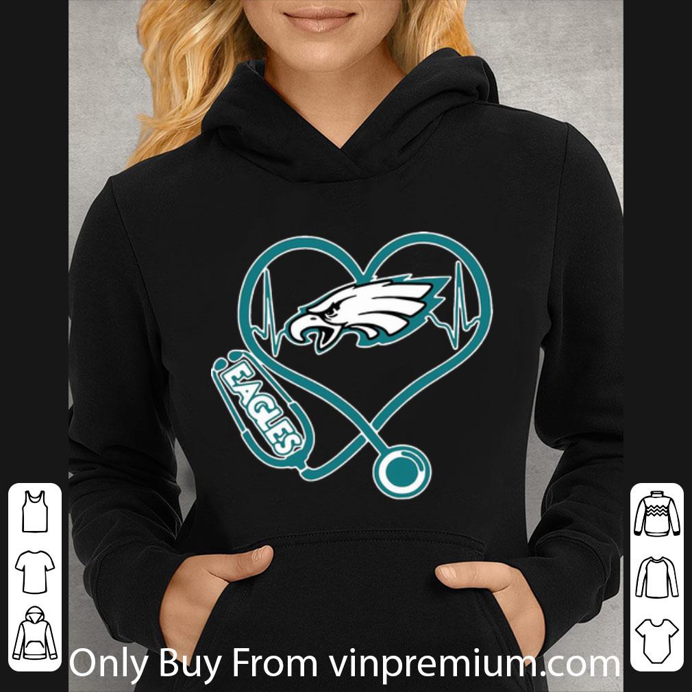 990241d9 hot heartbeat stethoscope nurse philadelphia eagles shirt 4 - Hot Heartbeat Stethoscope Nurse Philadelphia Eagles shirt