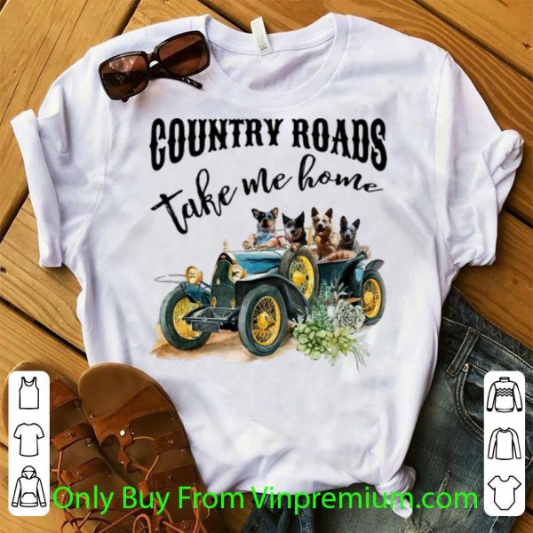 Nice Truck Dogs Country Road Take Me Home shirt