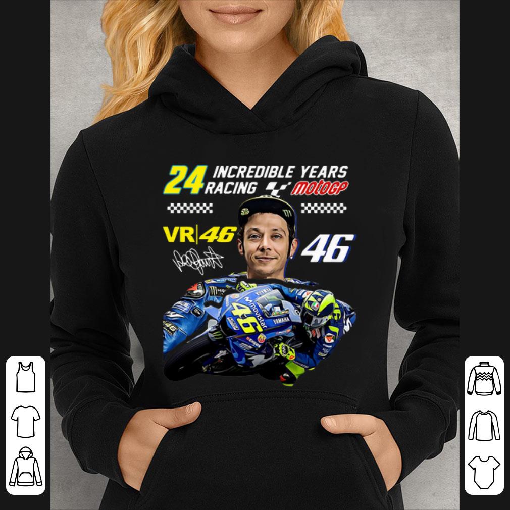 Awesome Valentino Rossi 24 Incredible Years Racing MotoGP Signature shirt 4 - Awesome Valentino Rossi 24 Incredible Years Racing MotoGP Signature shirt