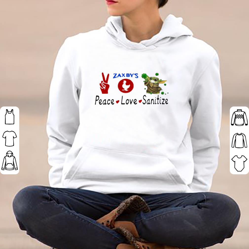 Hot Peace Love Sanitize Zaxbys Baby Yoda shirt 4 - Hot Peace Love Sanitize Zaxbys Baby Yoda shirt