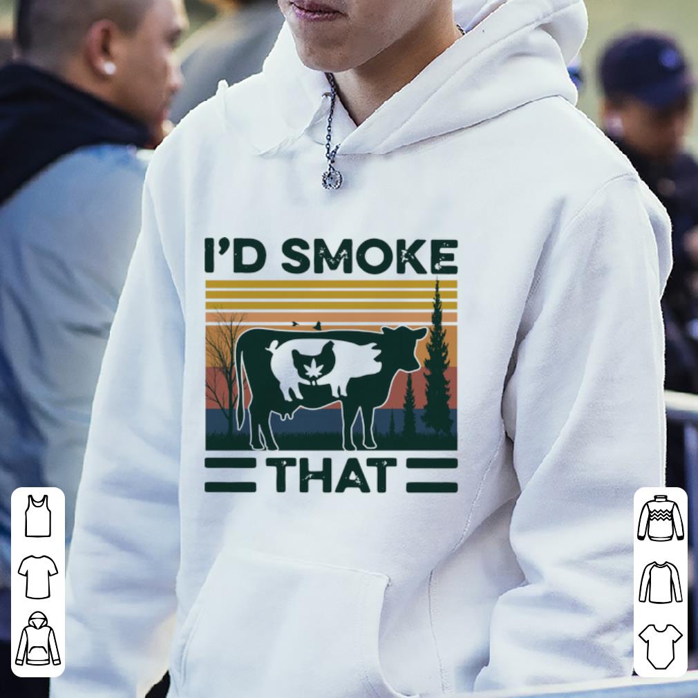 Pretty Vintage Chicken Pig And Heifer I d Smoke That shirt 4 - Pretty Vintage Chicken Pig And Heifer I’d Smoke That shirt