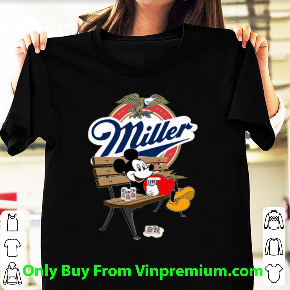 Awesome Mickey Mouse Drink Miller Beer shirt