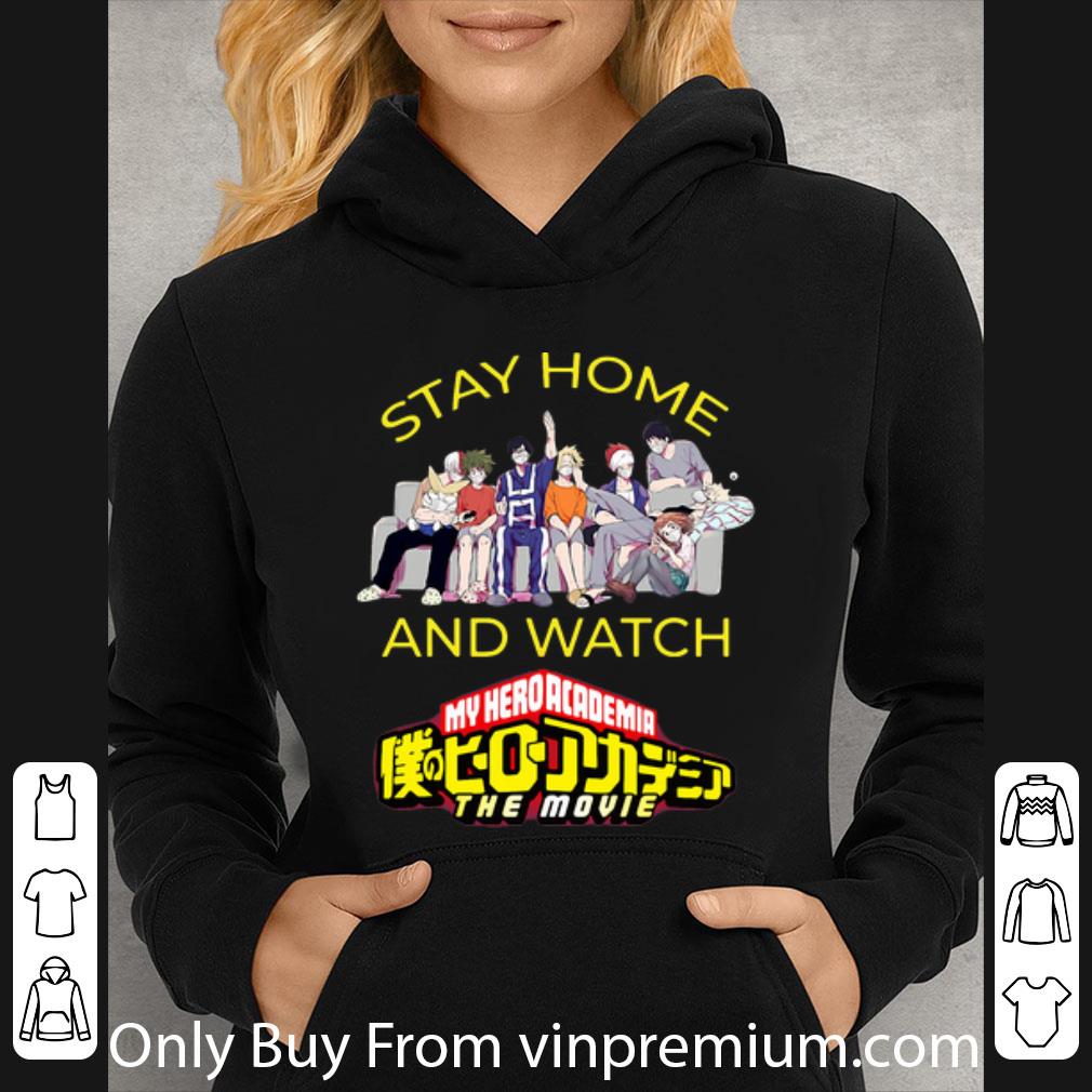 ac2eac59 pretty stay home and watch my hero academia the movie shirt 4 - Pretty Stay Home And Watch My Hero Academia The Movie shirt