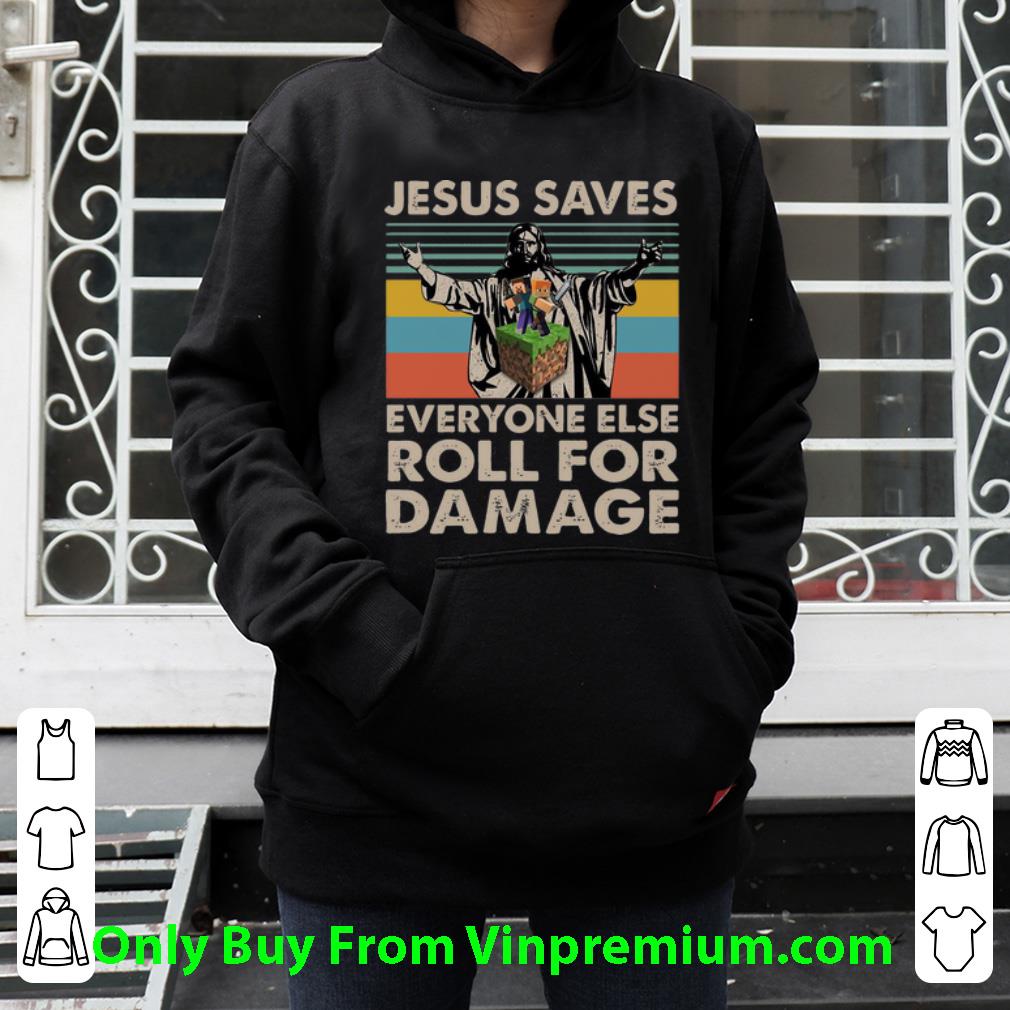 b4b86330 pretty vintage jesus saves everyone else roll for damage shirt 4 - Pretty Vintage Jesus Saves Everyone Else Roll For Damage shirt