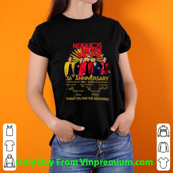 Original New Kids On The Block 36th Anniversary Signatures shirt