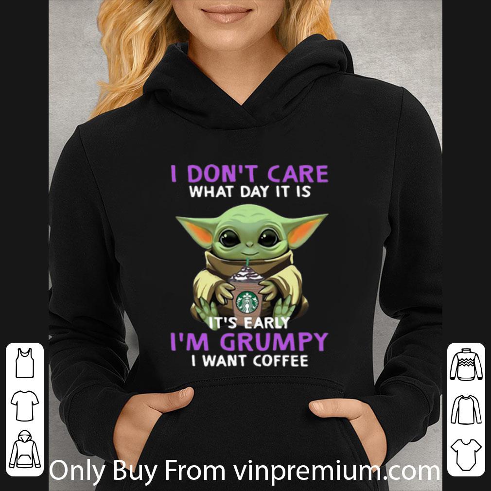 cbf43bfd official baby yoda i don t care what day it is i want coffee starbucks shirt 4 - Official Baby Yoda I Don't Care What Day It Is I Want Coffee Starbucks shirt