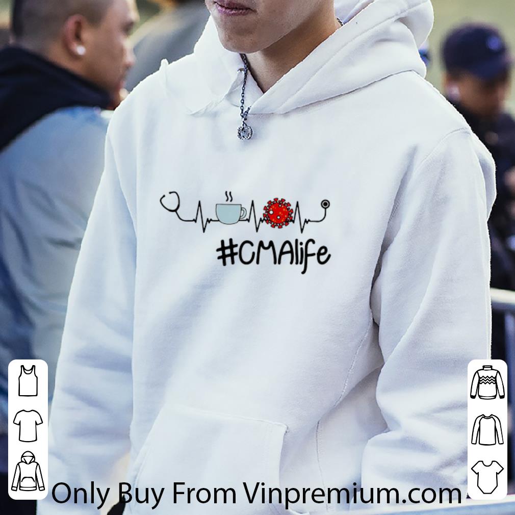 db6c4180 official cma life stethoscope coffee coronavirus heartbeat shirt 4 - Official CMA Life Stethoscope Coffee Coronavirus Heartbeat shirt