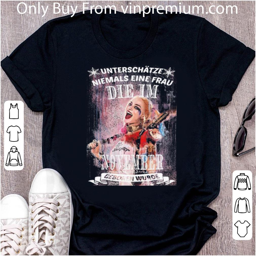 Original Harley Quinn Unterschatze Niemals Eine Frau Die Im September shirt