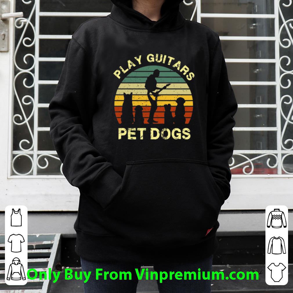 3f8665a1 great vintage play guitars pet dogs lovers shirt 4 - Great Vintage Play Guitars Pet Dogs Lovers shirt