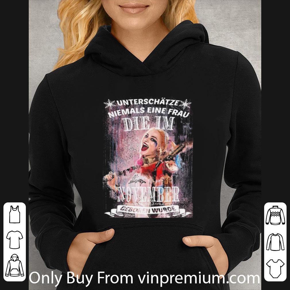 4403f9c9 original harley quinn unterschatze niemals eine frau die im september shirt 4 - Original Harley Quinn Unterschatze Niemals Eine Frau Die Im September shirt