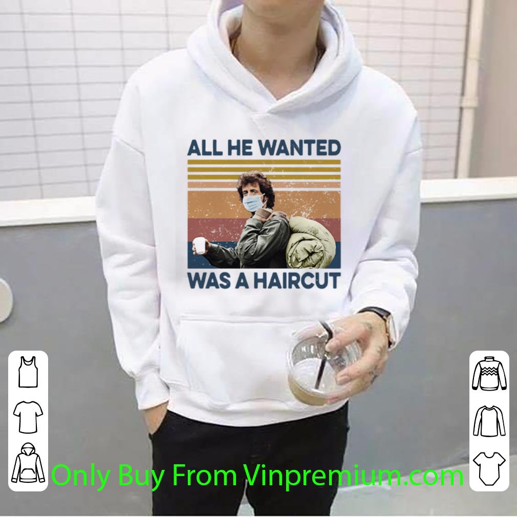 462199fb nice vintage rambo mask all he wanted was a haircut shirt 4 - Nice Vintage Rambo Mask All He Wanted Was A Haircut shirt