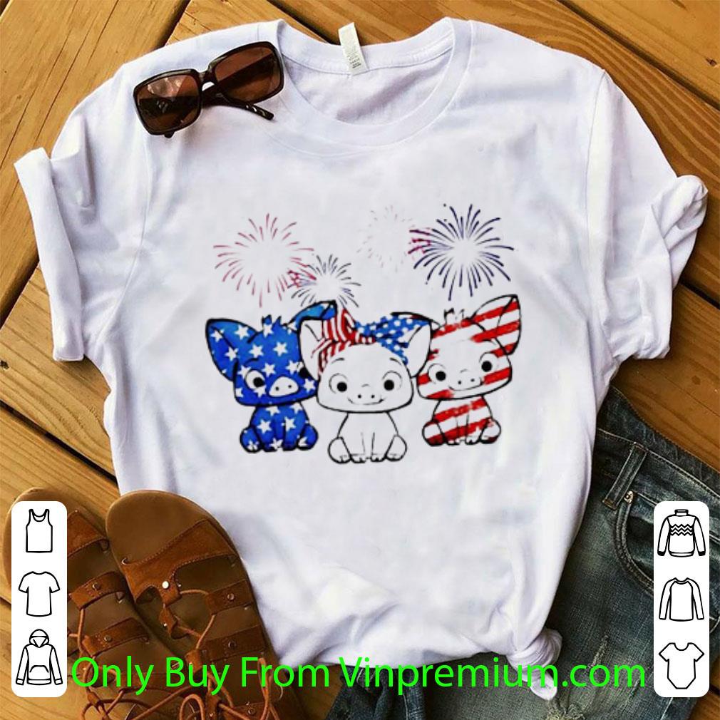 Official Firework Pigs Red White Blue Independence Day shirt