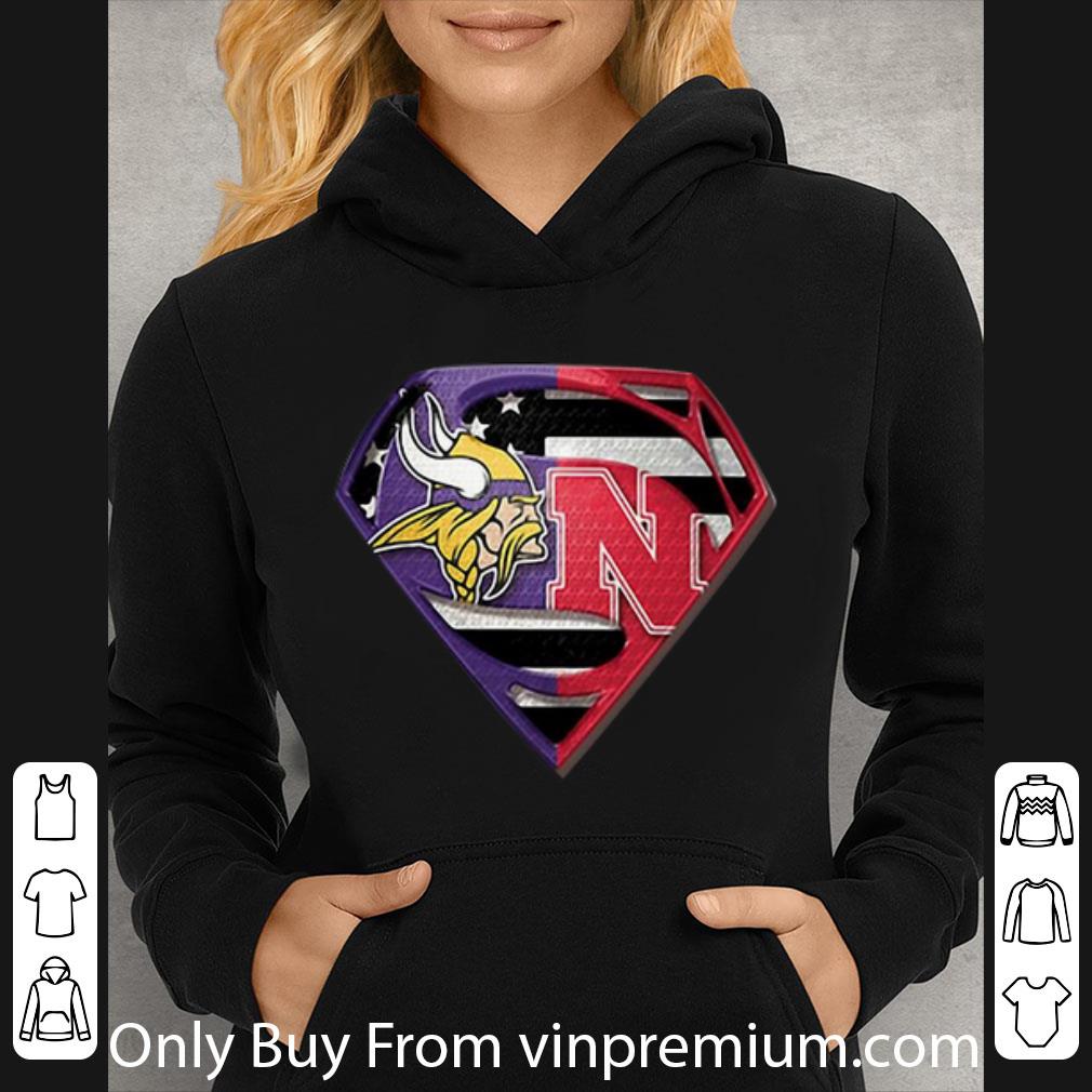 6c32df0f premium superman new minnesota vikings and nebraska cornhuskers shirt 4 - Premium Superman New Minnesota Vikings And Nebraska Cornhuskers shirt