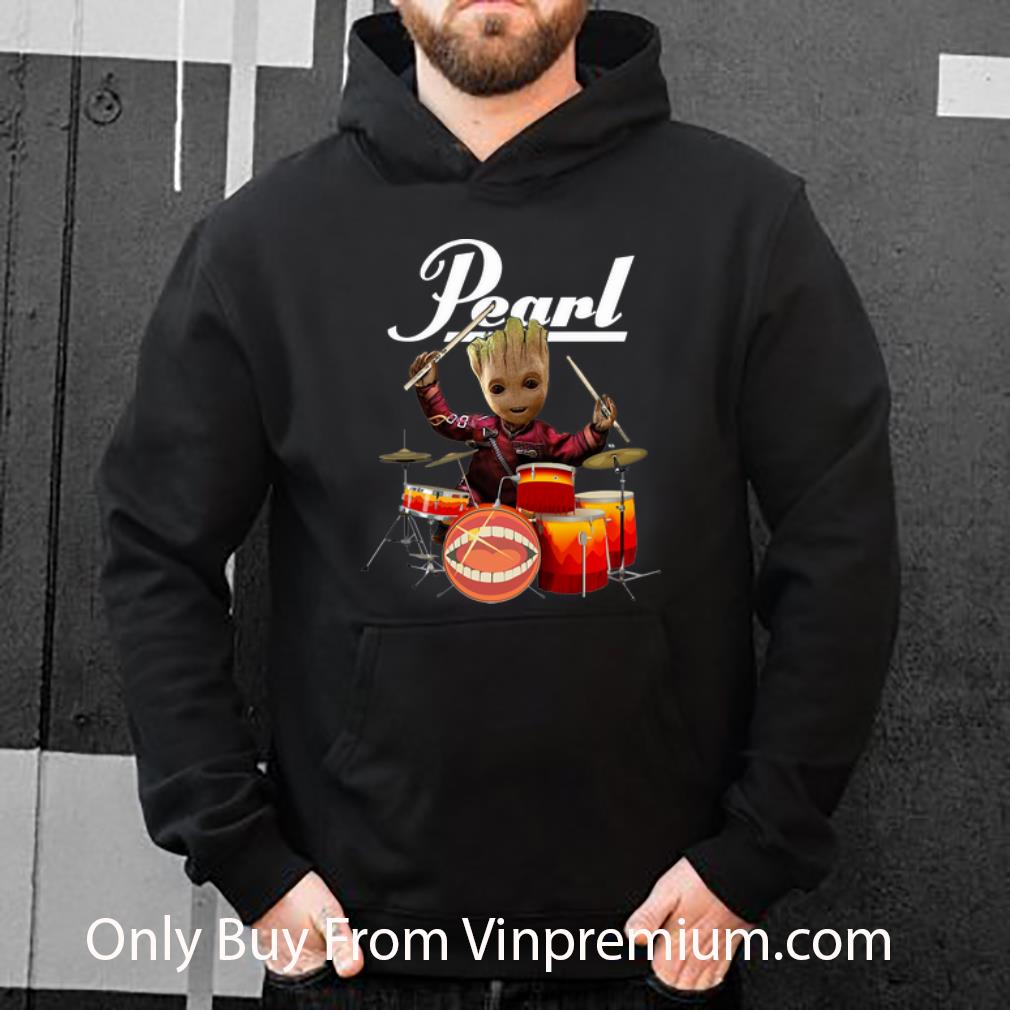 a736c0f9 hot pearl baby groot show animal playing drum shirt 4 - Hot Pearl Baby Groot Show Animal Playing Drum shirt