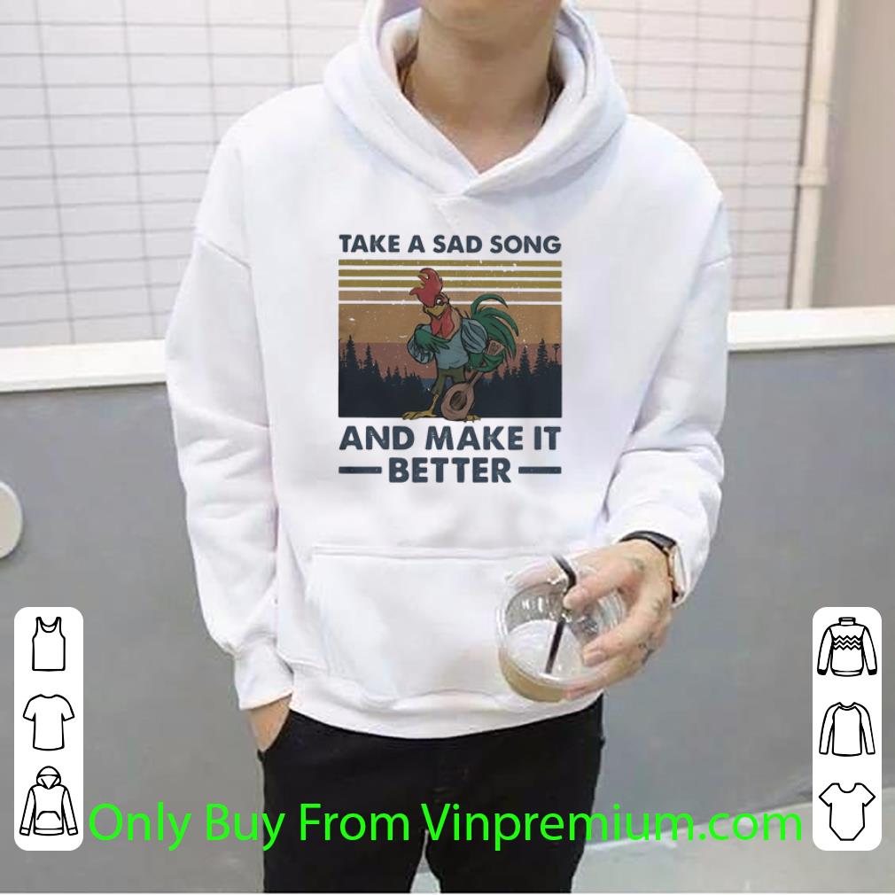 bb49a8ed official vintage chicken take a sad song and make it better shirt 4 - Official Vintage Chicken Take A Sad Song And Make It Better shirt