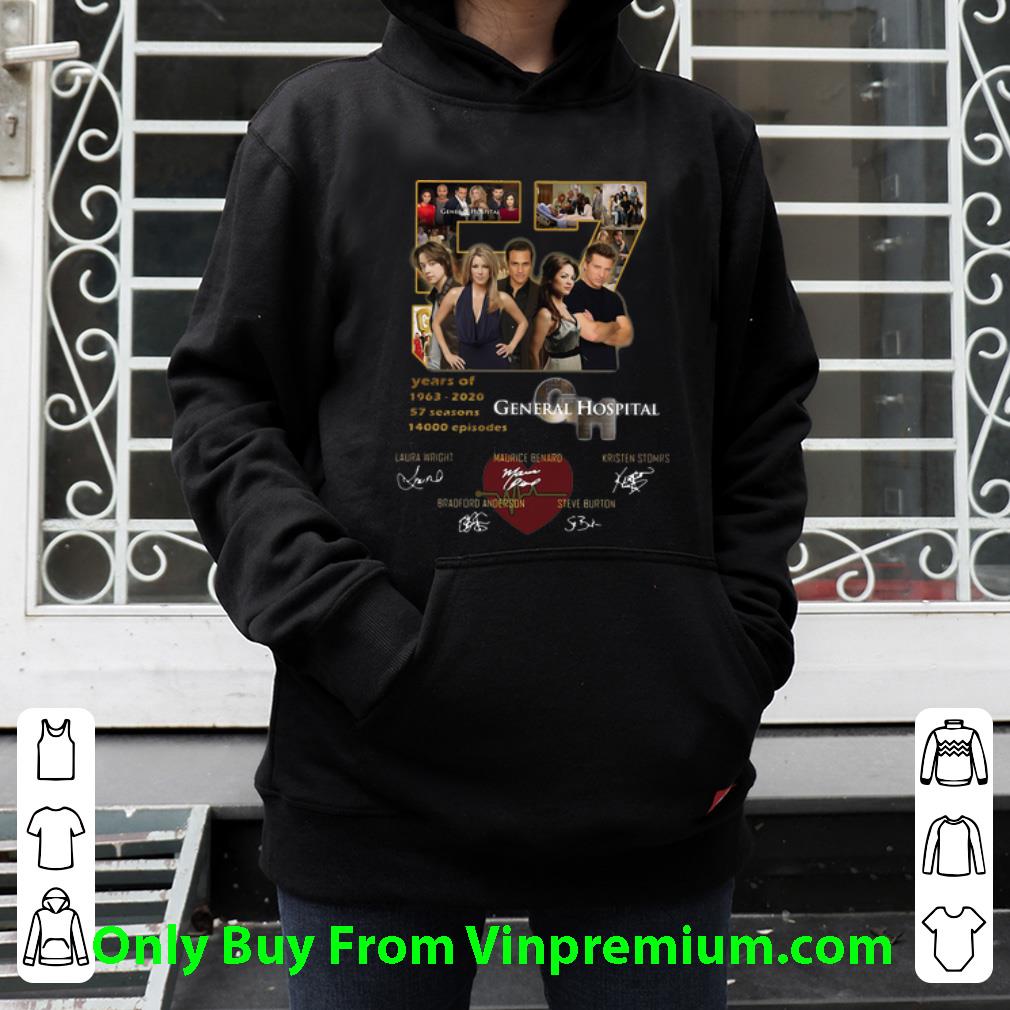 c08fb515 official 57 years of general hospital 1963 2020 signatures shirt 4 - Official 57 Years Of General Hospital 1963 2020 Signatures shirt