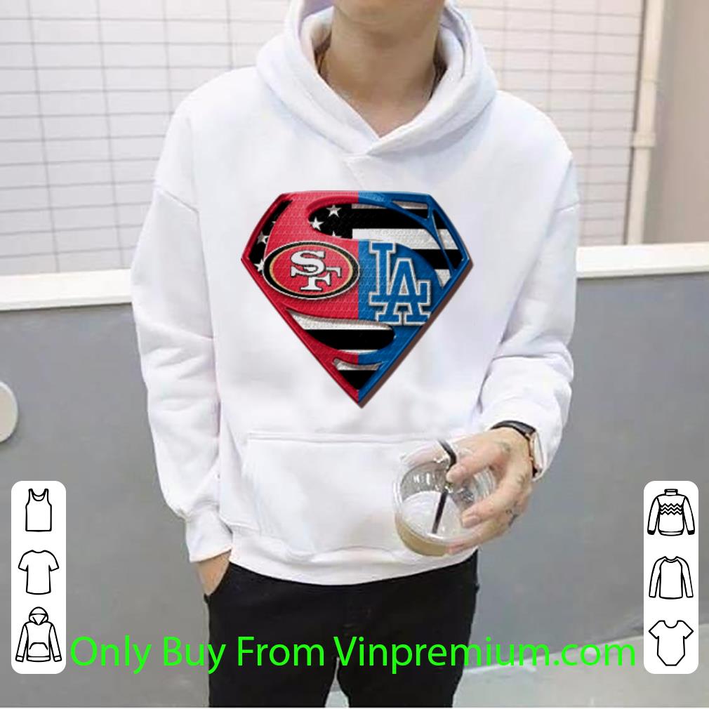 d7fdea10 awesome san francisco 49ers and los angeles dodgers inside superman shirt 4 - Awesome San Francisco 49ers And Los Angeles Dodgers Inside Superman shirt