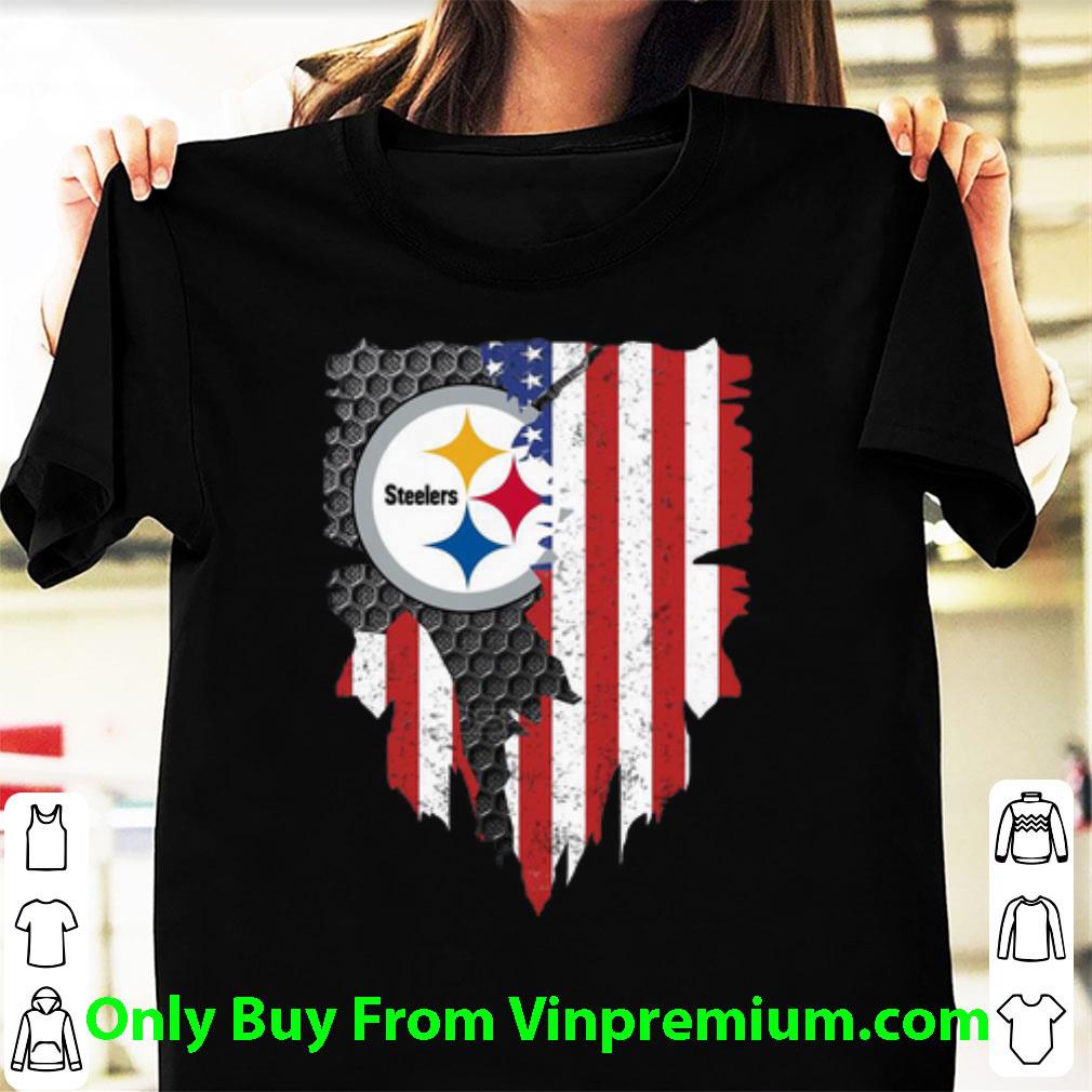 Great Pittsburgh Steelers American Flag shirt