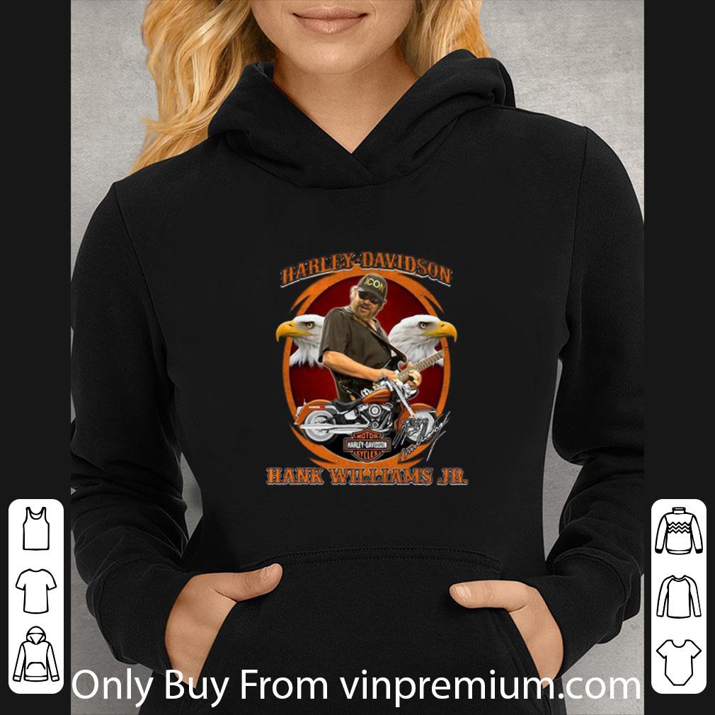23e4124d nice harley davidson motor hank williams jr signature shirt 4 - Nice Harley-Davidson Motor Hank Williams Jr Signature shirt