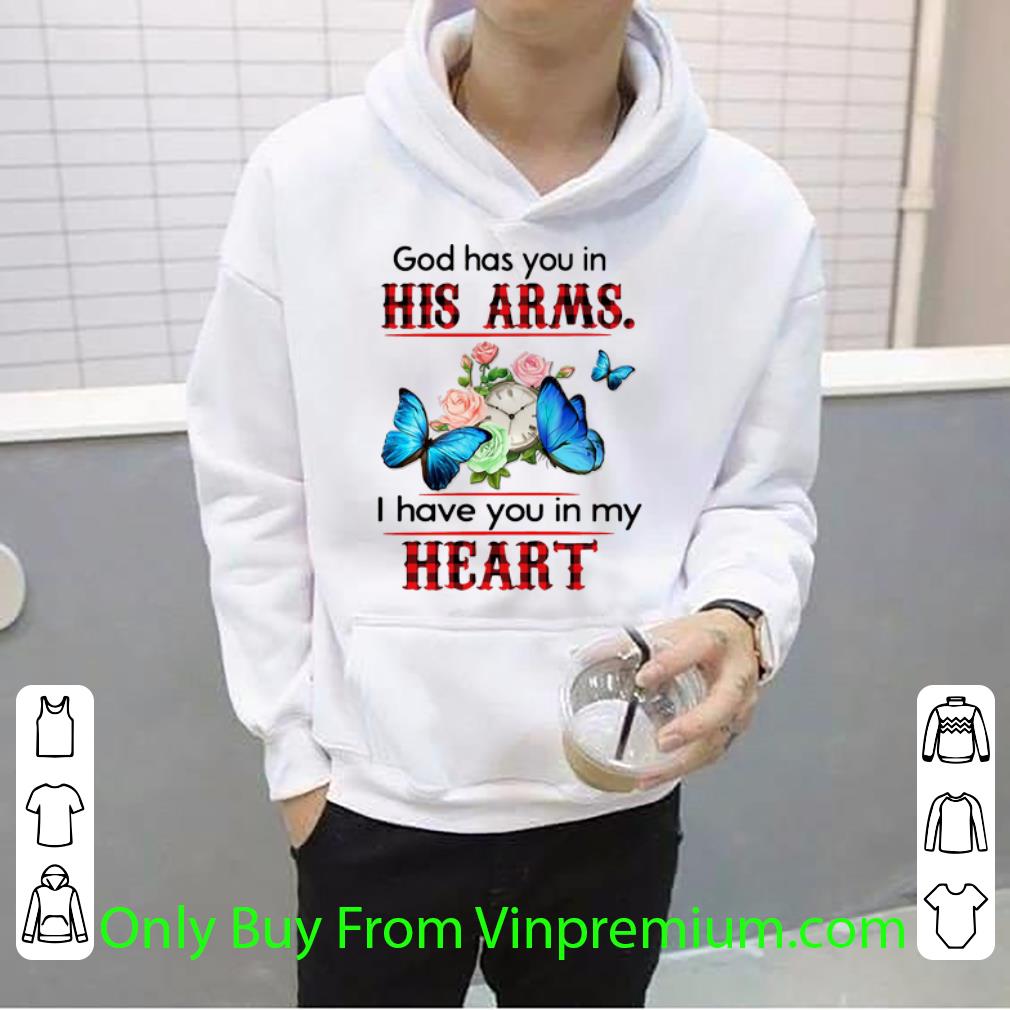 26d02475 hot god has you in his arms i have you in my heart butterflies floral shirt 4 - Hot God Has You In His Arms I Have You In My Heart Butterflies Floral shirt
