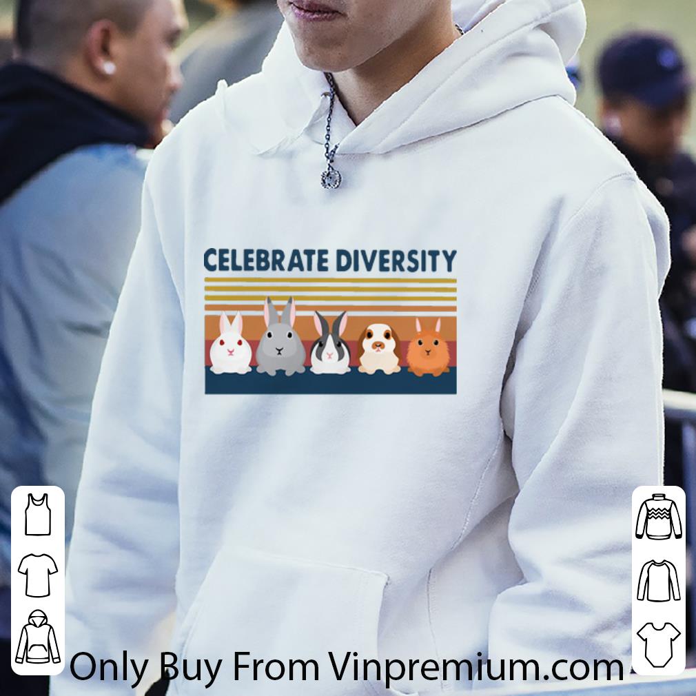 69397ca3 awesome vintage rabbit celebrate diversity shirt 4 - Awesome Vintage Rabbit Celebrate Diversity shirt