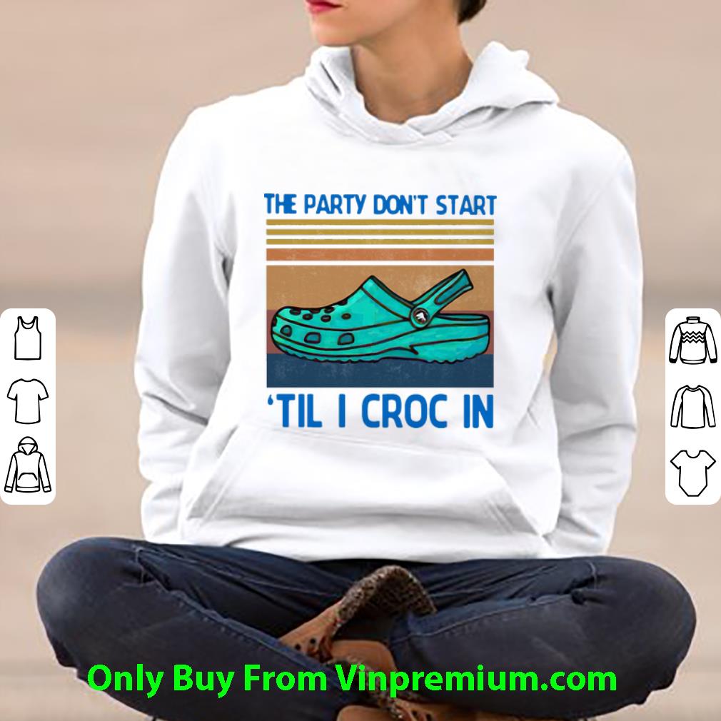 8cd7536d top vintage the party don t start til i croc in shirt 4 - Top Vintage The Party Don’t Start ’Til I Croc In shirt