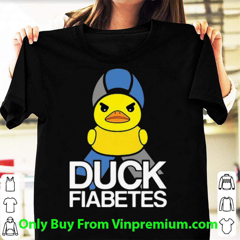 Awesome Duck Fiabetes Diabetes Ribbon shirt