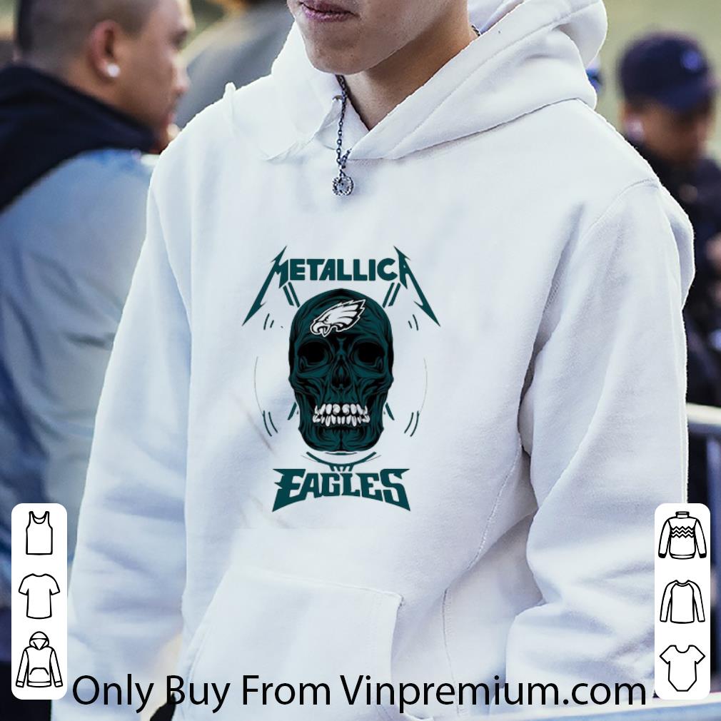 8fbcc934 nice skull metallica and philadelphia eagles shirt 4 - Nice Skull Metallica And Philadelphia Eagles shirt