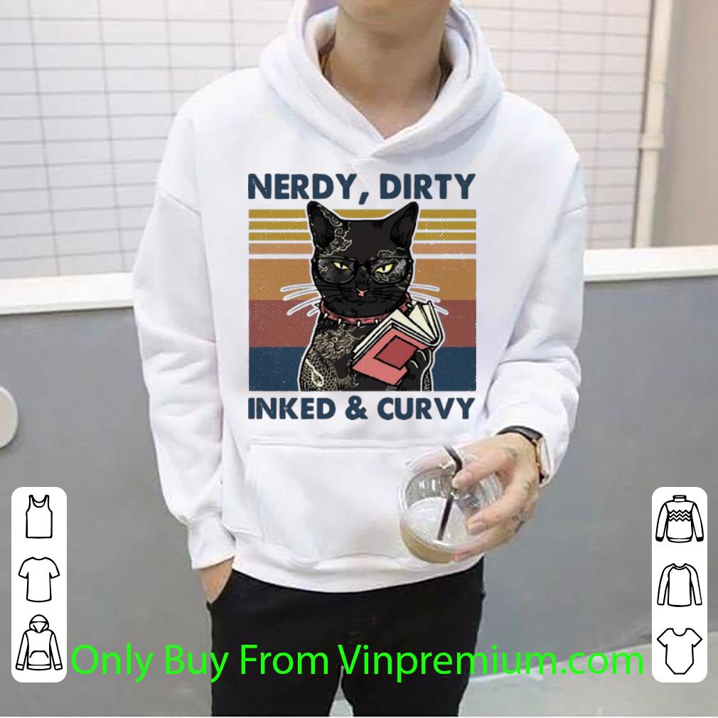 9a866472 great vintage cat tattoo nerdy dirty inked and curvy shirt 4 - Great Vintage Cat Tattoo Nerdy Dirty Inked And Curvy shirt