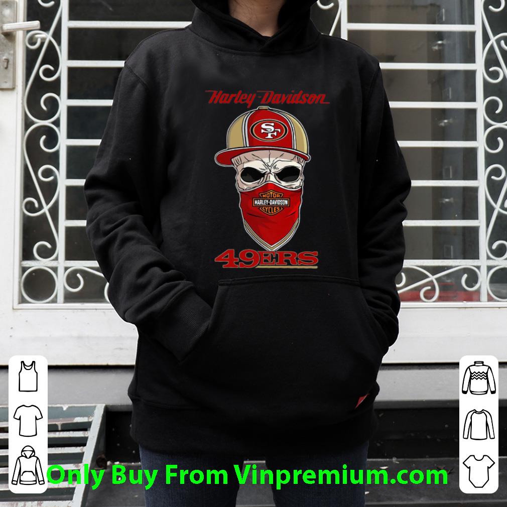 Nice Skull Mask Harley Davidson San Francisco 49ers shirt a61e6753 nice skull mask harley davidson san francisco 49ers shirt 4 - Nice Skull Mask Harley Davidson San Francisco 49ers shirt