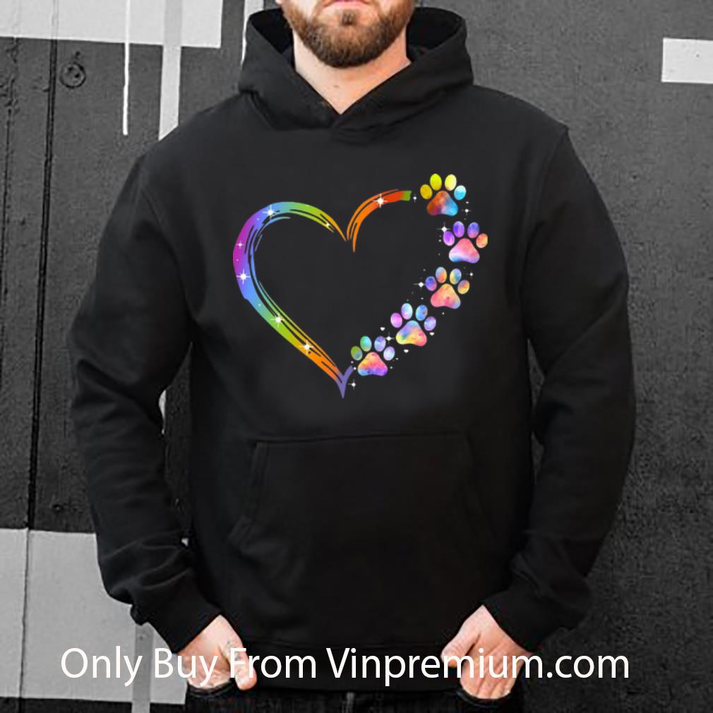 e5378e0b great lgbt heart paw dog shirt 4 - Great LGBT Heart Paw Dog shirt