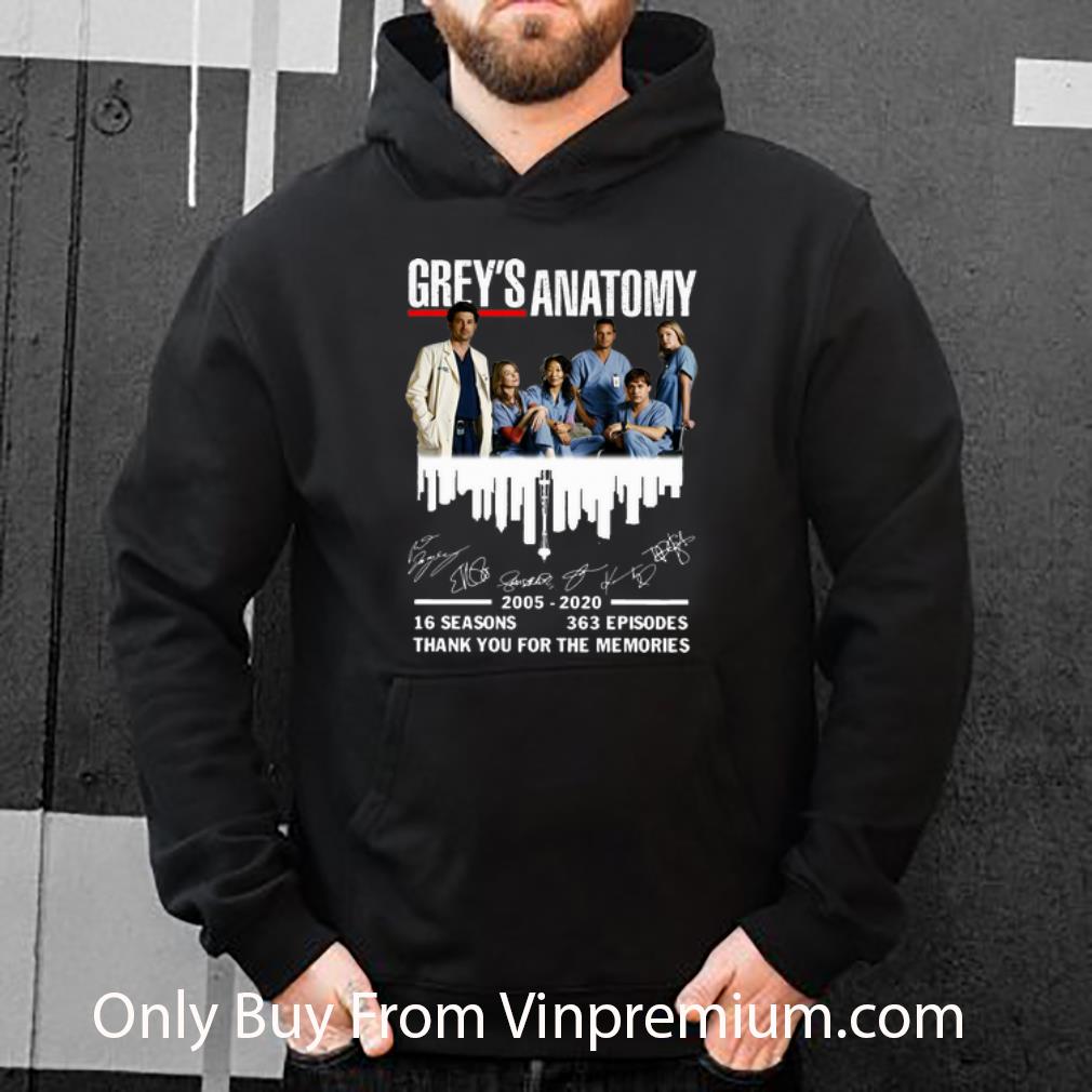 faed5ffe official grey s anatomy 16 season thank you for the memories signatures shirt 4 - Official Grey’s Anatomy 16 Season Thank You For The Memories Signatures shirt