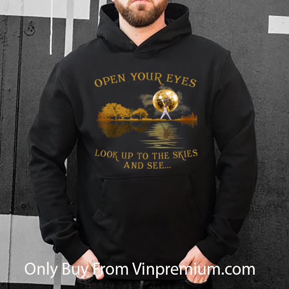 1dd378ca official freddie mercury open your eyes look up to the skies and see lake guitar shadow shirt 4 - Official Freddie Mercury Open Your Eyes Look Up To The Skies And See Lake Guitar Shadow shirt