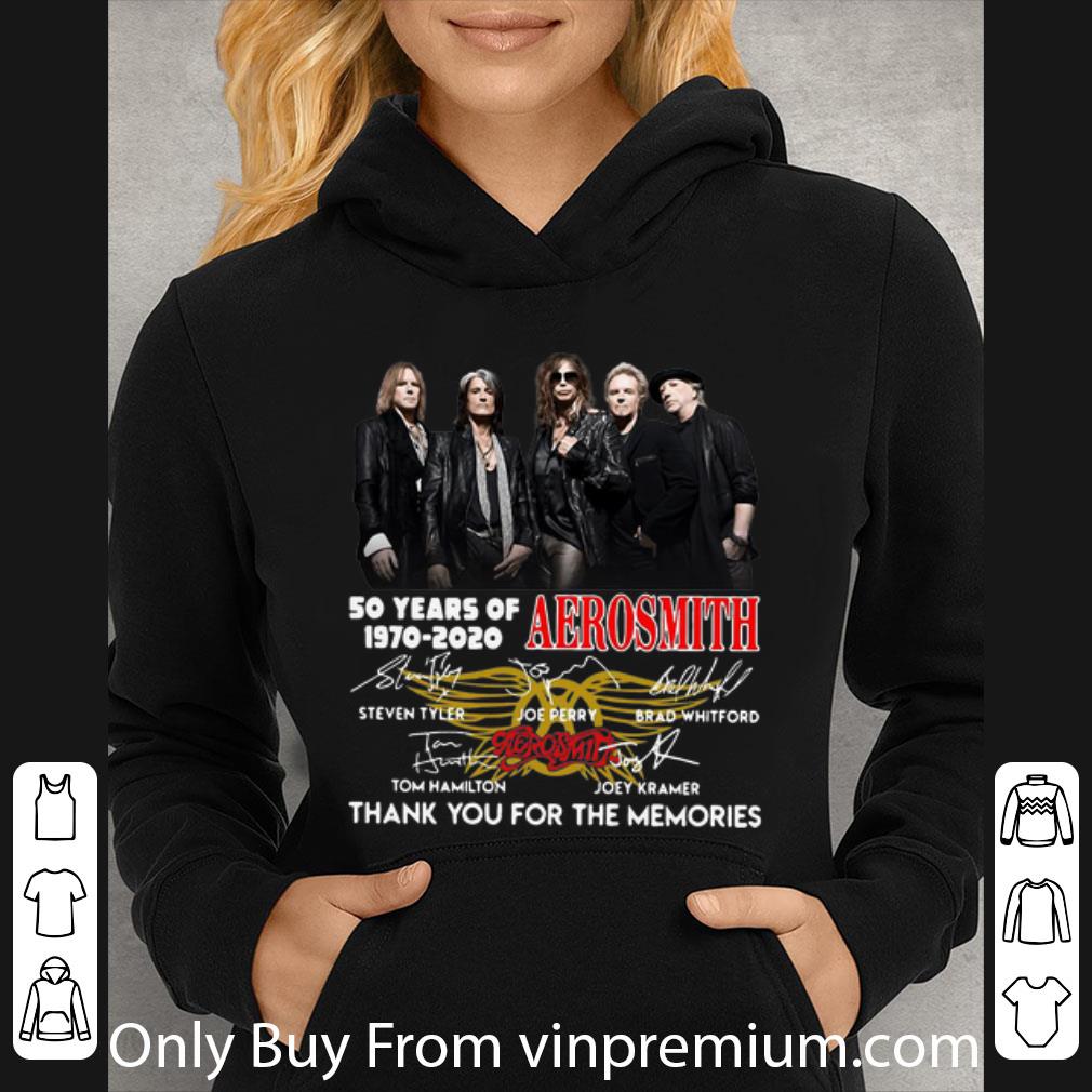 3649abb6 premium 50 years of aerosmith thank you for the memories signatures shirt 4 - Premium 50 Years Of Aerosmith Thank You For The Memories Signatures shirt