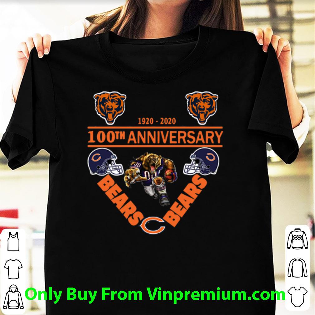 Pretty Chicago Bears 1920-2020 100th Anniversary shirt