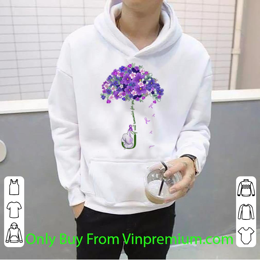 6a3879b1 great elephant flower i will remenber for you alzheimer s awareness shirt 4 - Great Elephant Flower I Will Remenber For You Alzheimer’s Awareness shirt